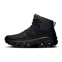 On Cloudrock Waterproof Mid Hiking Boots - Black