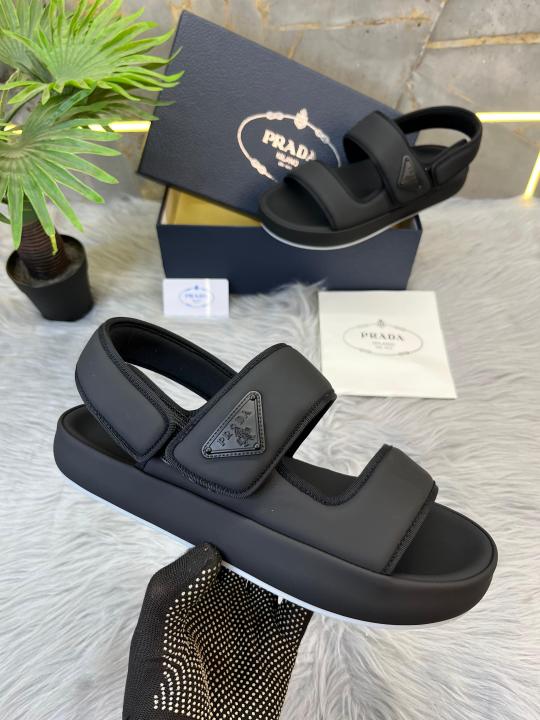 _Prada_Milano Black Sandals UA