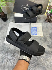 _Prada_Milano Black Sandals UA