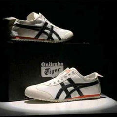 Onitsukaa Tigerr Mexico 66 Slip On White Black Orange 1004