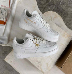 Louiss Vuitton x Nikee AirForce 1 Low By Virgil Abloh White