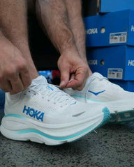 Hoka Bondi 9 Frost White Blue 1242