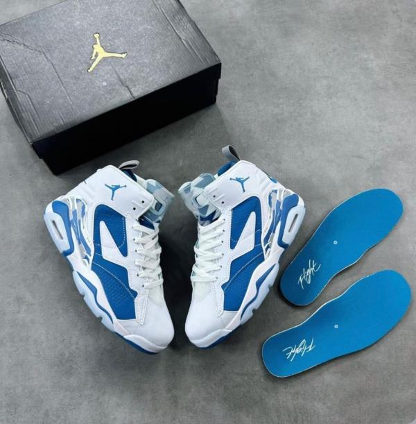 NIK.E JORDAN JUMPMAN MVP 678. WHITE INDUSTRIAL BLUE