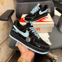 NikeE Airforce 1 Low X Stussy X Black Blue