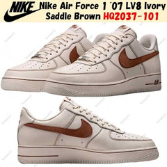 Nikee AirForce 1 Low IvorySaddle Brown