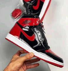 Nikee Air Jordan Retro 1 Bred Patent Semi UA