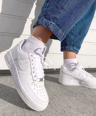 Nikee airforce 1 white pure leather for men no return