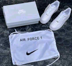 Niikee airforce 1 white pure leather heavy quality 164