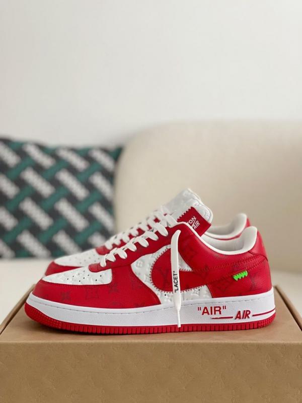 Airforce 1 low x Louis Vui_tton Red