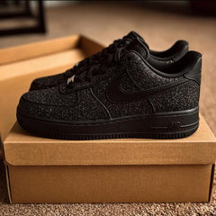 NIK AIRFORCE 1 ALL BLACK GLITTER