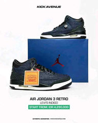 Niikee Leviis x Air Jordan 3 Retro Indigo MenTrack 658