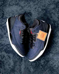 Niikee Leviis x Air Jordan 3 Retro Indigo MenTrack 658