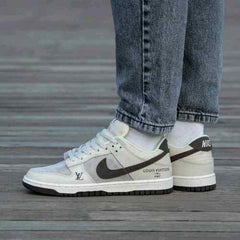 Nikee SB Dunk Low X Louiss Vuitton Gray 441