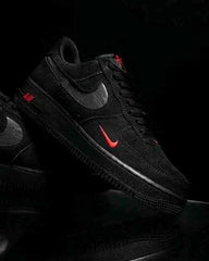 nikkee Airforce 1 Multi Swoosh Black Crimson
