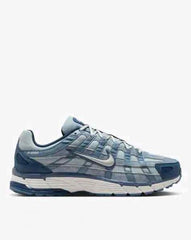 Nikee P-6000 SE worn blue denim Low-Top Lace-Up 581