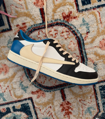 Jordan 1 Low Fragment X Travis Scott Without Plastic Packing Semi UA
