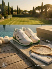 Lacostee Blanco Verde White Green