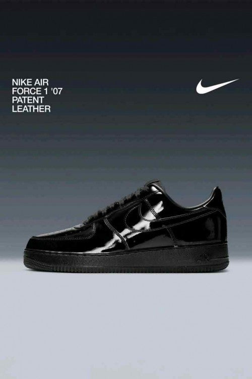 Nikee Air Force 1 07 Black Patent