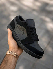 Nikkee Air Jordan 1 Low Triple Black 6063