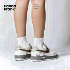 Nikee Airforce 1 X Panda Prank Fog Wrapped 493