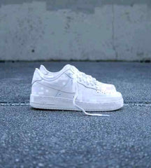 Nikee Airforce 1 White Pure Leather Heavy Quality 940