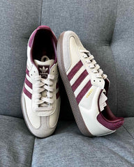 Adidass Samba OG Putty Grey Maroon 1226
