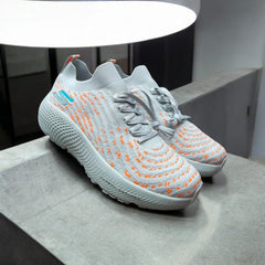 Skecher_ss Max Road Hyper Burst Grey Orange 535