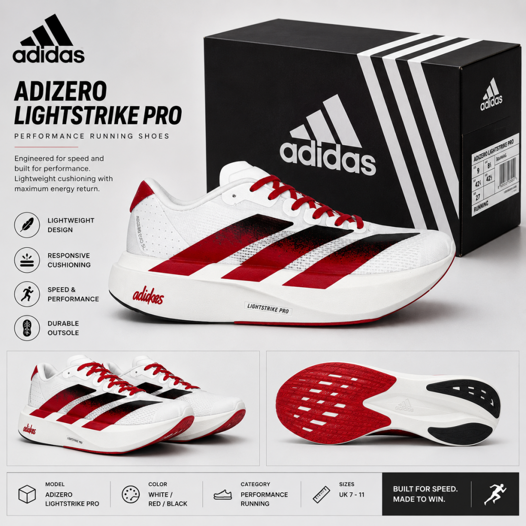 ADIIDAS ADIZERO EVO SL NEBRASKA CORNHUSKERS FIX