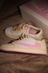 TRAVIS SCOTT X AIR JORDAN 1 LOW OG SHY PINK MENS SEMI UA FIX