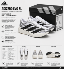 ADIDDAS ADIZERO EVO SI EXO WHITE-BLACK SILVER