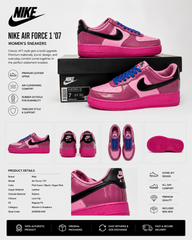 NIKKE AIR FORCE 1 LOW QS - PINK COOLER & MULBERRY ROSE FIX