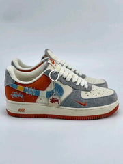 NIKKE AIR FORCE 1 LOW 07 X STUSSY ORANGE FIX