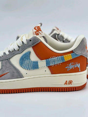 NIKKE AIR FORCE 1 LOW 07 X STUSSY ORANGE FIX