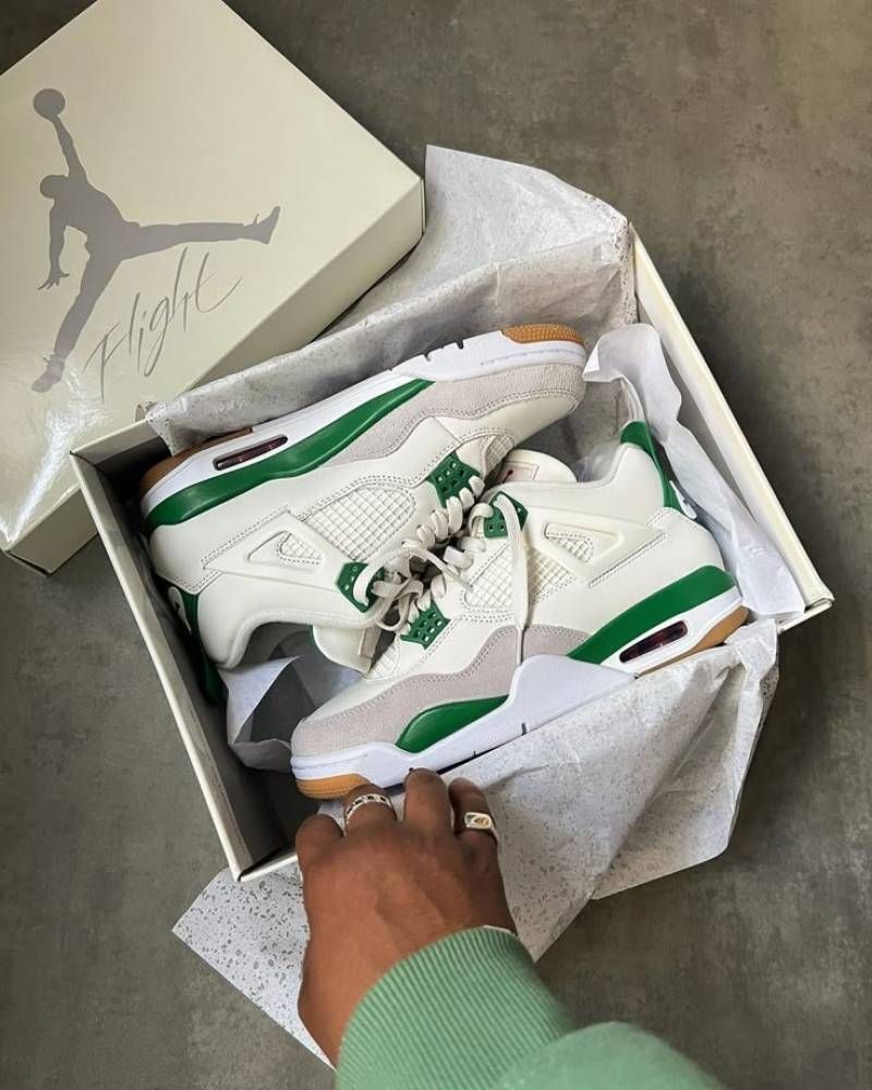 NIKKE AIR JORDAN RETRO 4 PINE GREEN SEMI UA QUALITY FIX