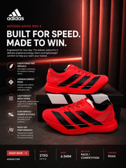 ADIIDAS ADIZERO ADIOS PRO 4 LUCID RED BLACK FIX