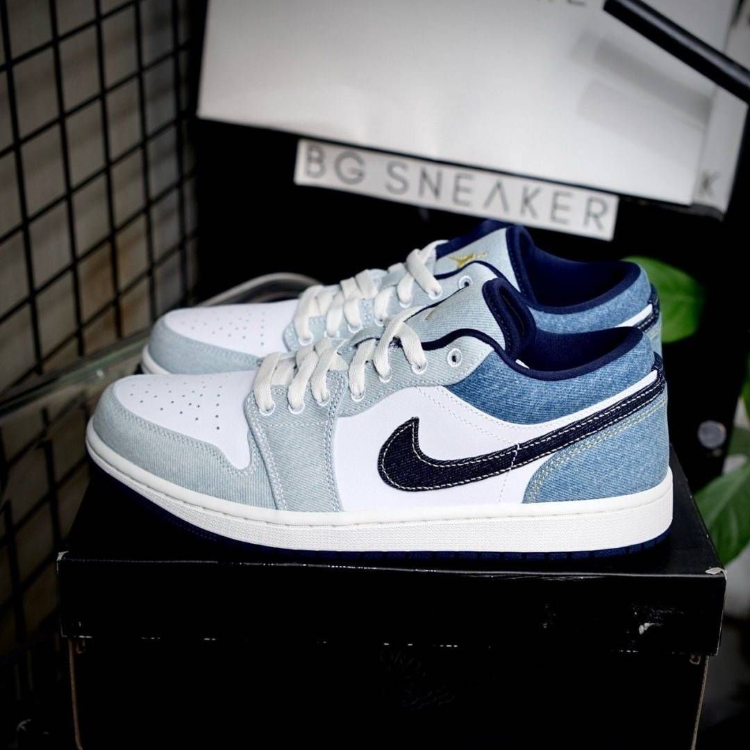 NIIKE AIR JORDAN 1 LOW SE DENIM STAR BLUE FIX