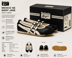 ONISUKA TIGAR MEXICO 66 TGRS BLACK CREAM FIX