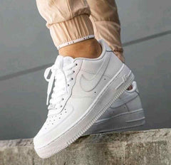 Nikkee Airforce 1 milky white pure leather For Womens