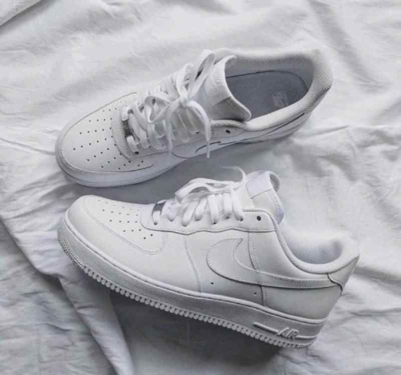 Nikkee Airforce 1 milky white pure leather For Mens