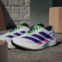 Adida s Adizero Evo SL White Purple Lime