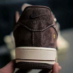 Bape x Nikee Airforce 1 Beige Brown 1st Leather