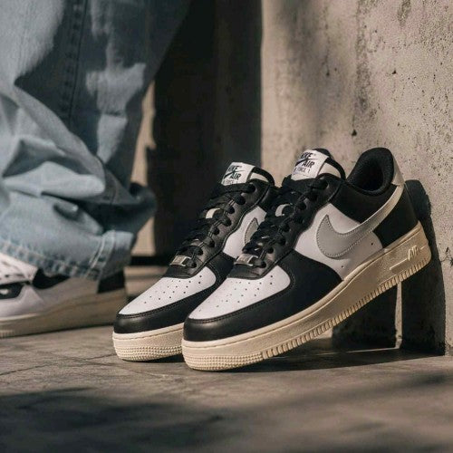Nikee Airforce 1 07 Low White Light Silver Coconut Milk Black 2612