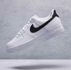 Nikee Airforce 1 Low White Black Swoosh