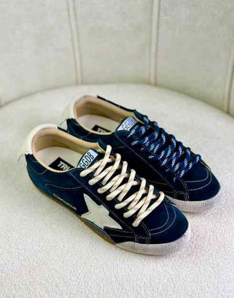 GOLDEN GOOSE TRUE STAR NAVY DENIM