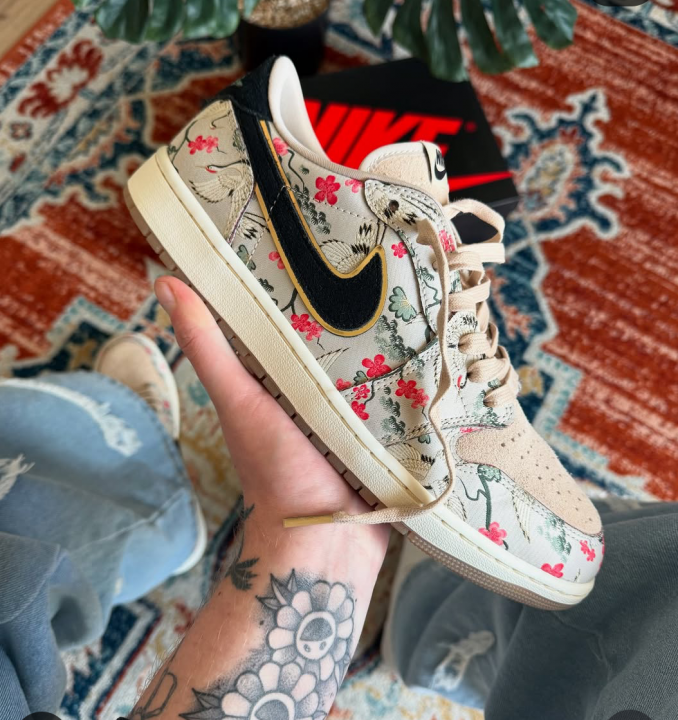 Nik air Jordan Retro 1 Low OG Rui Hachimura Oatmeal