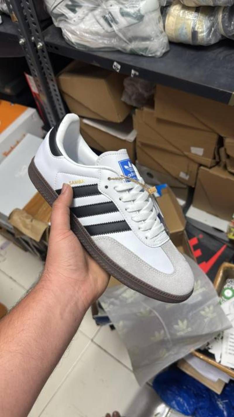 ADID samba white black suede quality fix