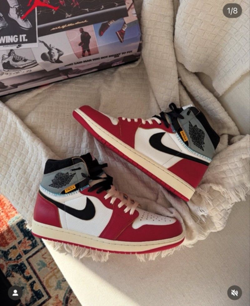 NIKKE union x air jordan 1 chicago shadow