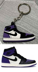 AIR J1 COURT PURPLE KEYCHAIN