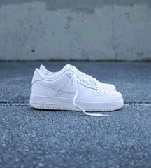 Nikee airforce 1 white pure leather heavy quality 164