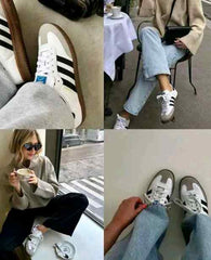adidaass samba white black for her fix